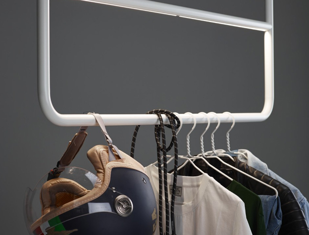 HANK. A LED CLOTHES RACK. - Vishop Magazine