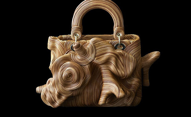 Bolsa de tela artesanal con diseños pintados a mano - ARTE MOLIE